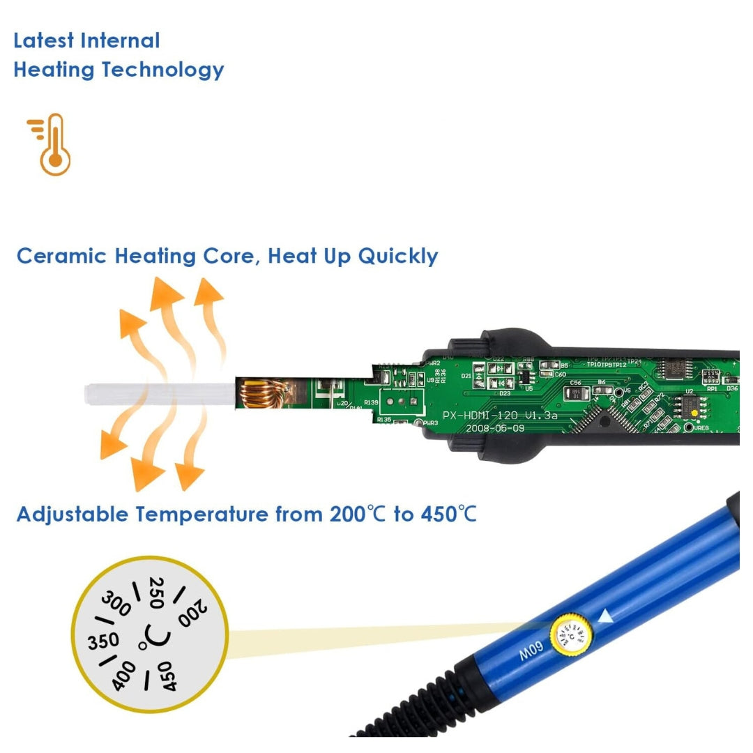 Soldering Iron Kit with Adjustable Temperature