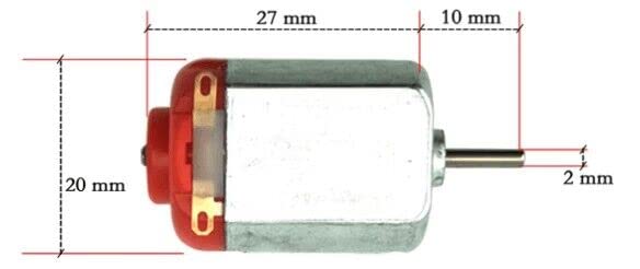1.5-3V 15000RPM DC Micro Motor 130 Mini Motor Electric Motor Round Shaft for RC Boat Airplane Toys Model DIY Hobby Science Projects- (6 PCS)
