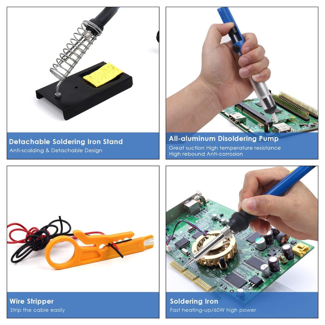 Soldering Iron Kit with Adjustable Temperature