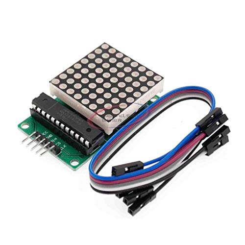 MAX7219 8x8 Dot Matrix Module - Red LED Matrix Display Module Control DIY Kit