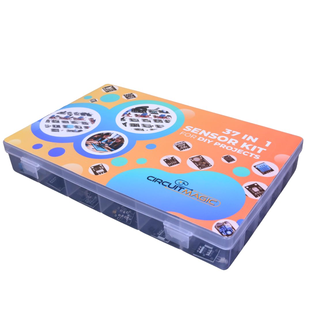CircuitMagic 37 in 1 Sensor Kit Box for Arduino, MCU, Raspberry pi, DIY project
