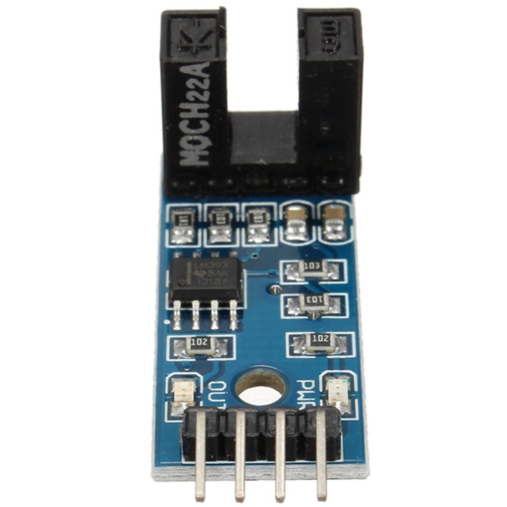 DAOKI 5 Pack Slot Type IR Optocoupler Speed Sensor Module LM393 for Arduino
