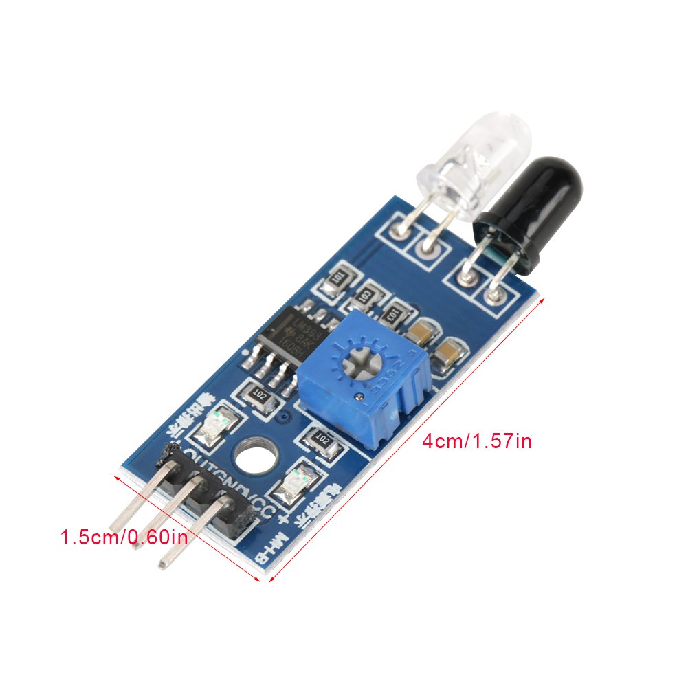 5Pcs IR Infrared Obstacle Avoidance Sensor Module for Smart Car Robot 2-30cm Detecting Distance Adjutable