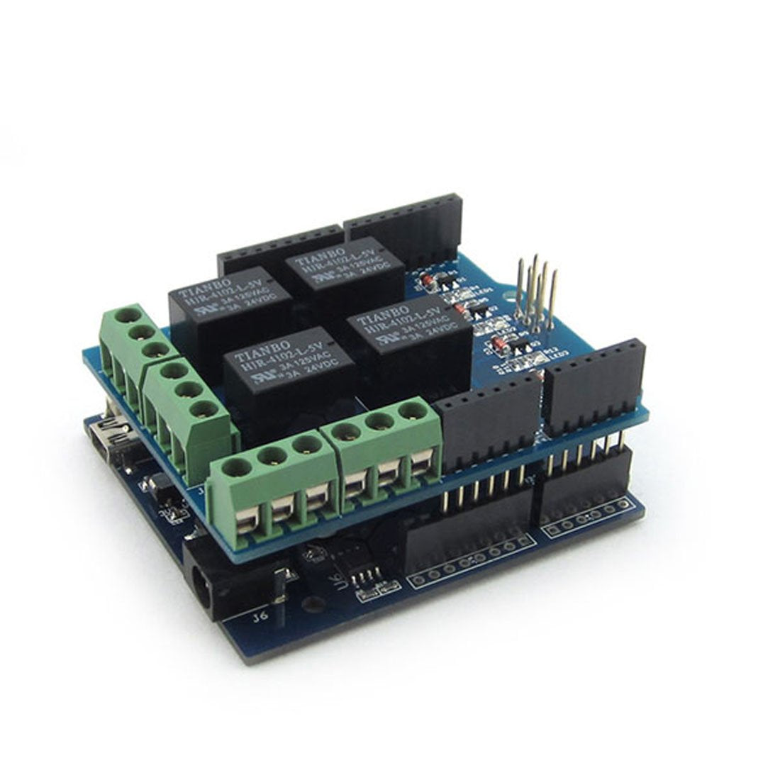 HiLetgo 5V 4 Channel Relay Shield for UNO R3 Relay Shield Four Channel Relay Shield for UNO R3