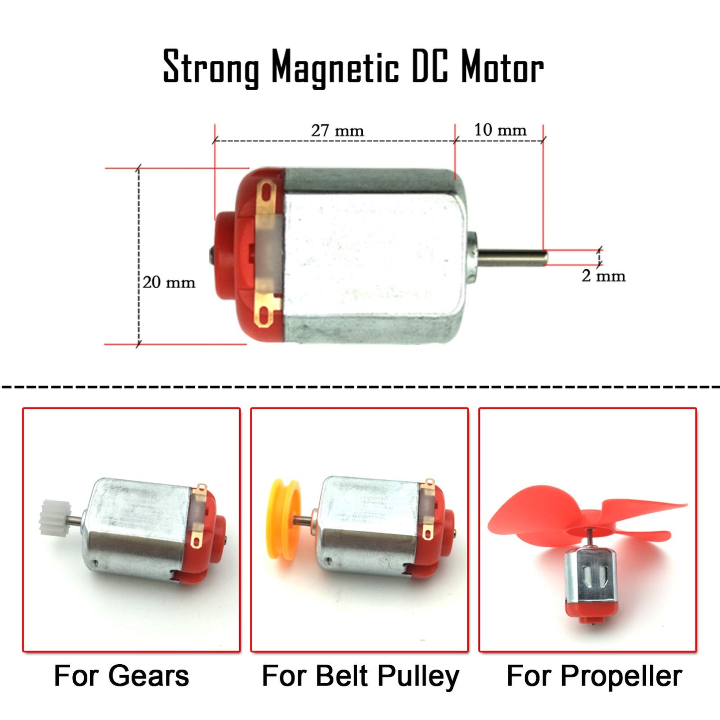 6 Set DC Motors Hobby Kit | DIY Science Projects