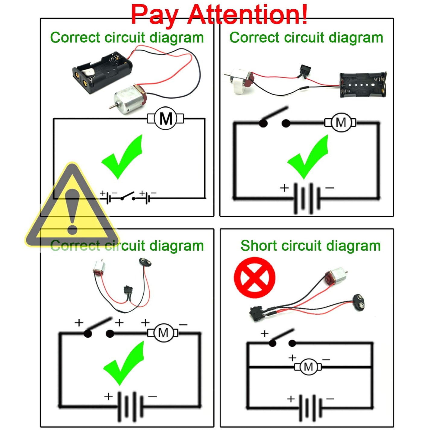 6 Set DC Motors Hobby Kit | DIY Science Projects