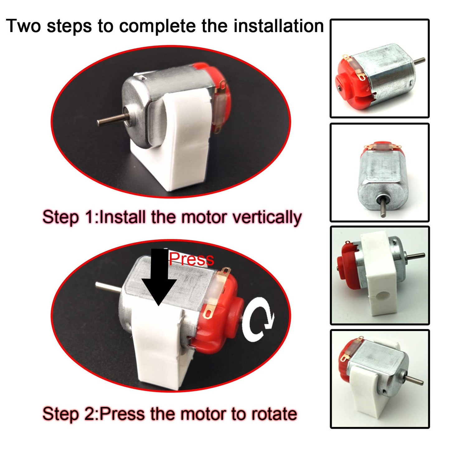 6 Set DC Motors Hobby Kit | DIY Science Projects