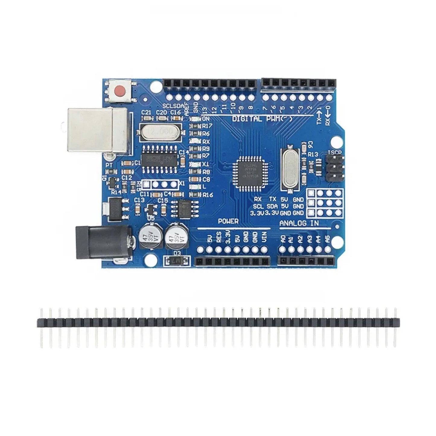 MERQC UNO R3 Development Board ATmega328P CH340 CH340G for Arduino UNO R3 with Straight Pin Header