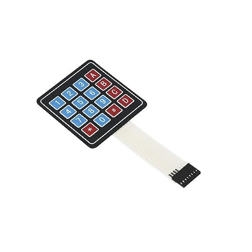 MERQC 16 Key 4 x 4 Membrane Switch Keypad 4x4 4 * 4 Matrix Array Matrix Keyboard for arduino