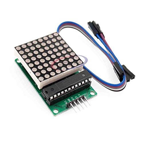 MAX7219 8x8 Dot Matrix Module - Red LED Matrix Display Module Control DIY Kit