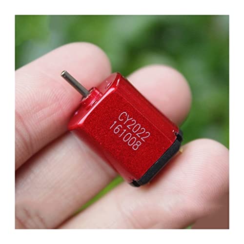 Vehicle Torque Racing Car Toy Motor DIY Toy Handmade Motor Mini Code Lock Motor High Speed Carbon Brush 030 DC Motor 2.4V 3.2V Science Electronics (Color : Red)