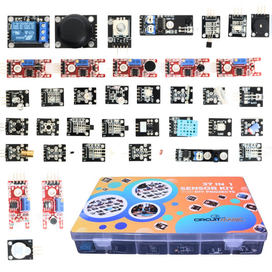 CircuitMagic 37 in 1 Sensor Kit Box for Arduino, MCU, Raspberry pi, DIY project