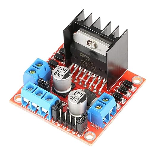 L298N Motor Driver Board - Dual H-Bridge Stepper Motor Controller