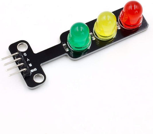 5mm LED Traffic Light Module Board - Red, Yellow, Green Signals
